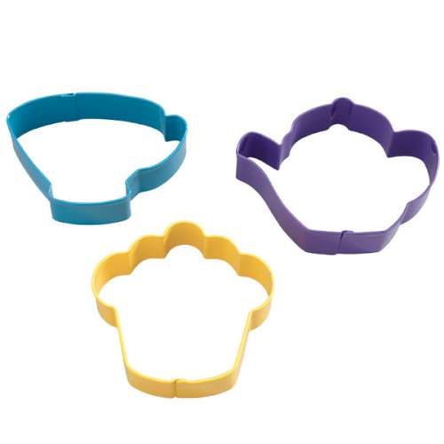 Tea Party Cookie Cutter Set - 3 pc - Click Image to Close
